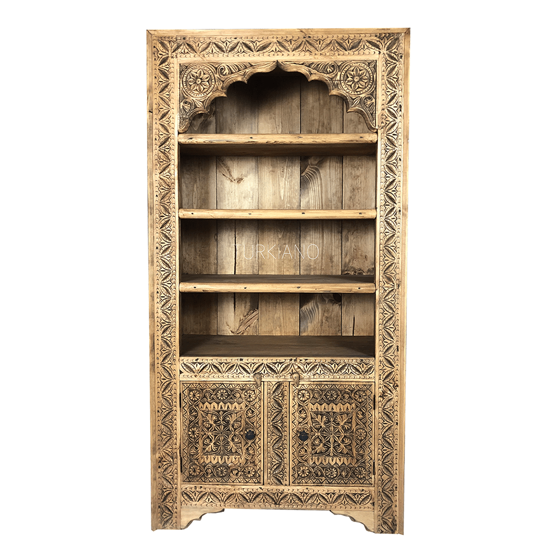 FİRUZ KİTAPLIK NATUREL RENK M7