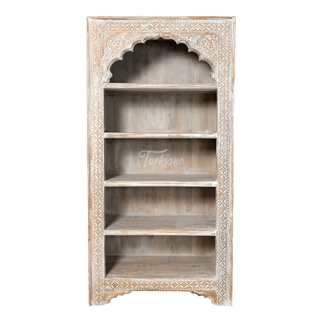 DERUNİ BEYAZ ESKİTME KİTAPLIK BÜYÜK BOY M11