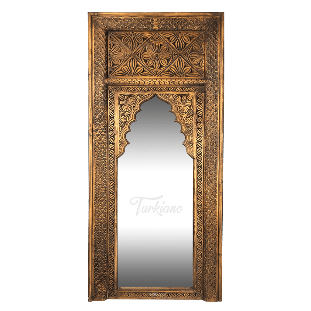 MİHRABİ YÜKSEK BOY AYNA KESTANE RENK M145