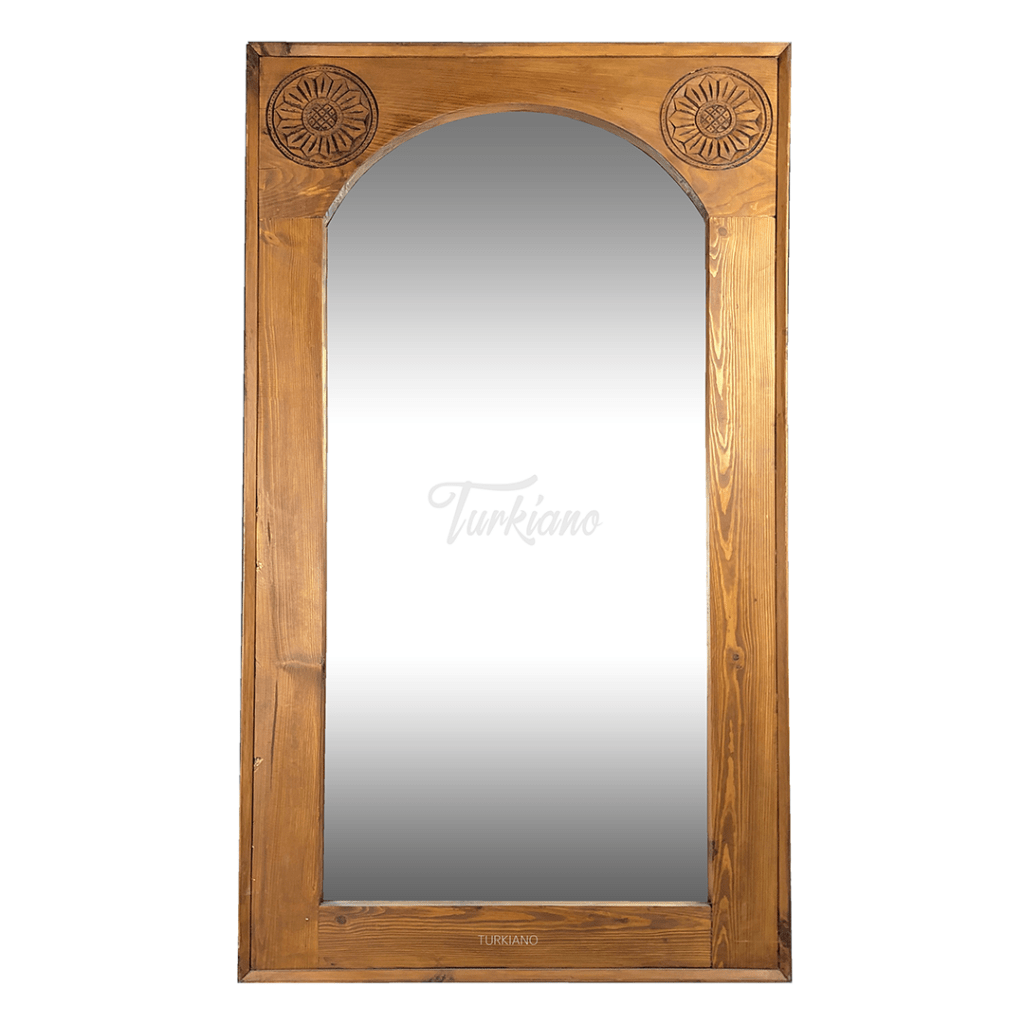 YÜKSEK BOY AYNA KESTANE RENK