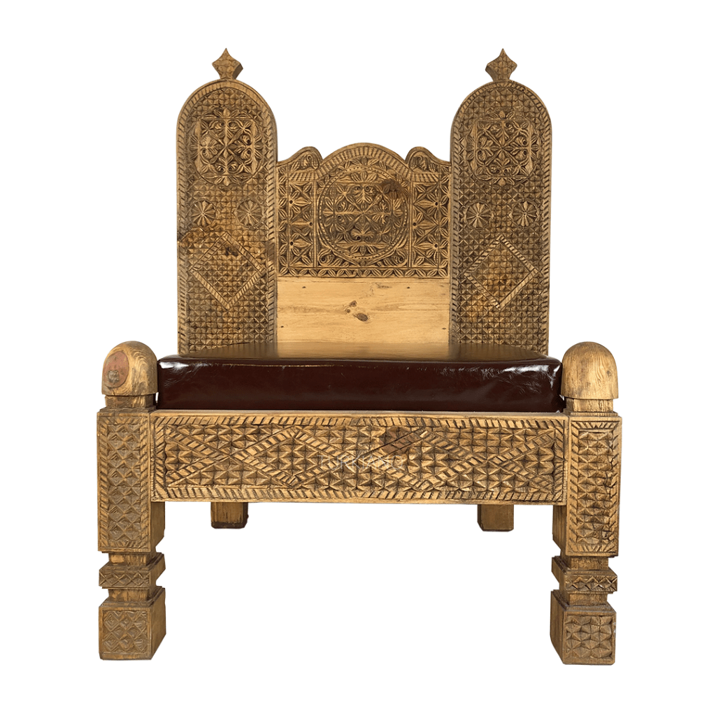 ANTİK TARZ SEDİR 1 KİŞİLİK KESTANE RENK M299