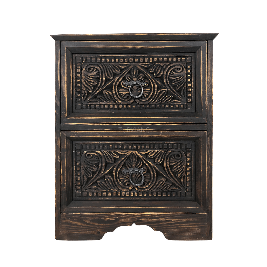 ŞAH SULTAN KOMODİN KOYU CEVİZ RENK M310