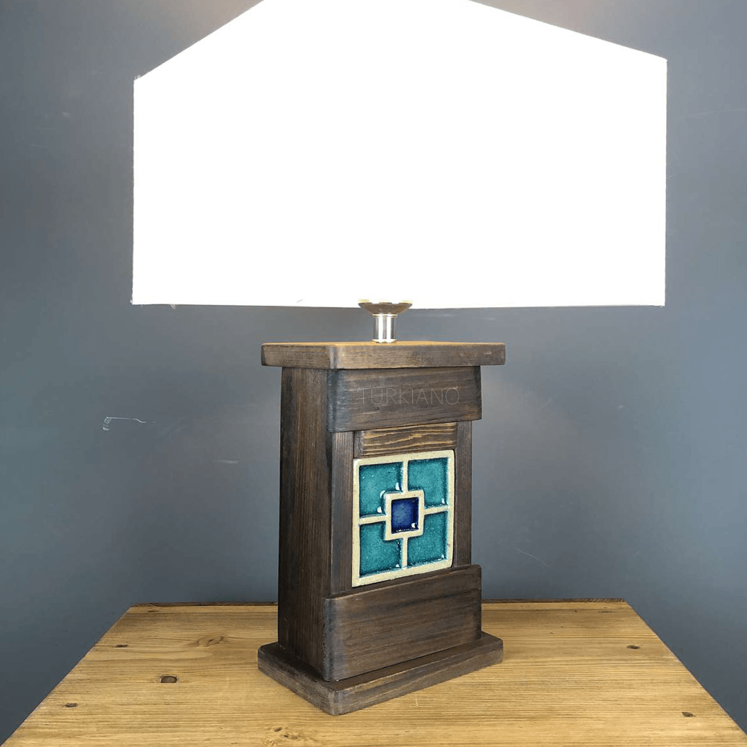 ÇİNİ SÜSLEMELİ ABAJURİ M344