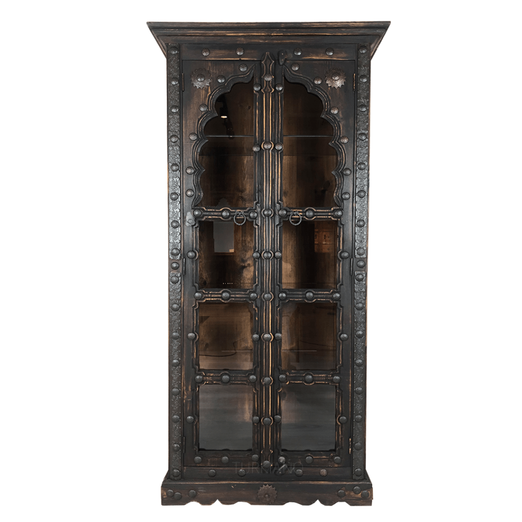 KOHİSTANİ METAL SÜSLEMELİ VİTRİN BÜFE M354
