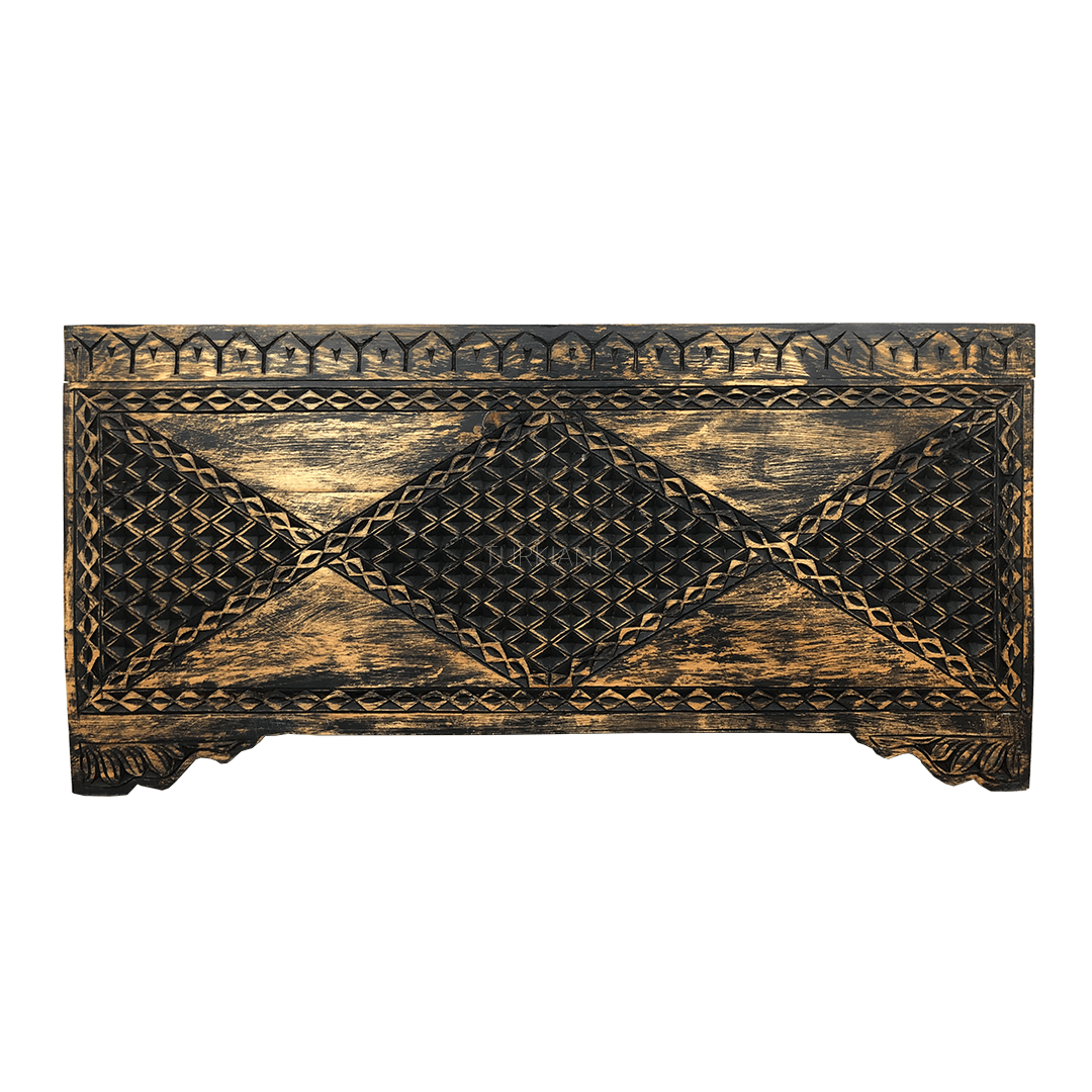 EL OYMA SANDIK ESKİTME KOYU CEVİZ RENK M370