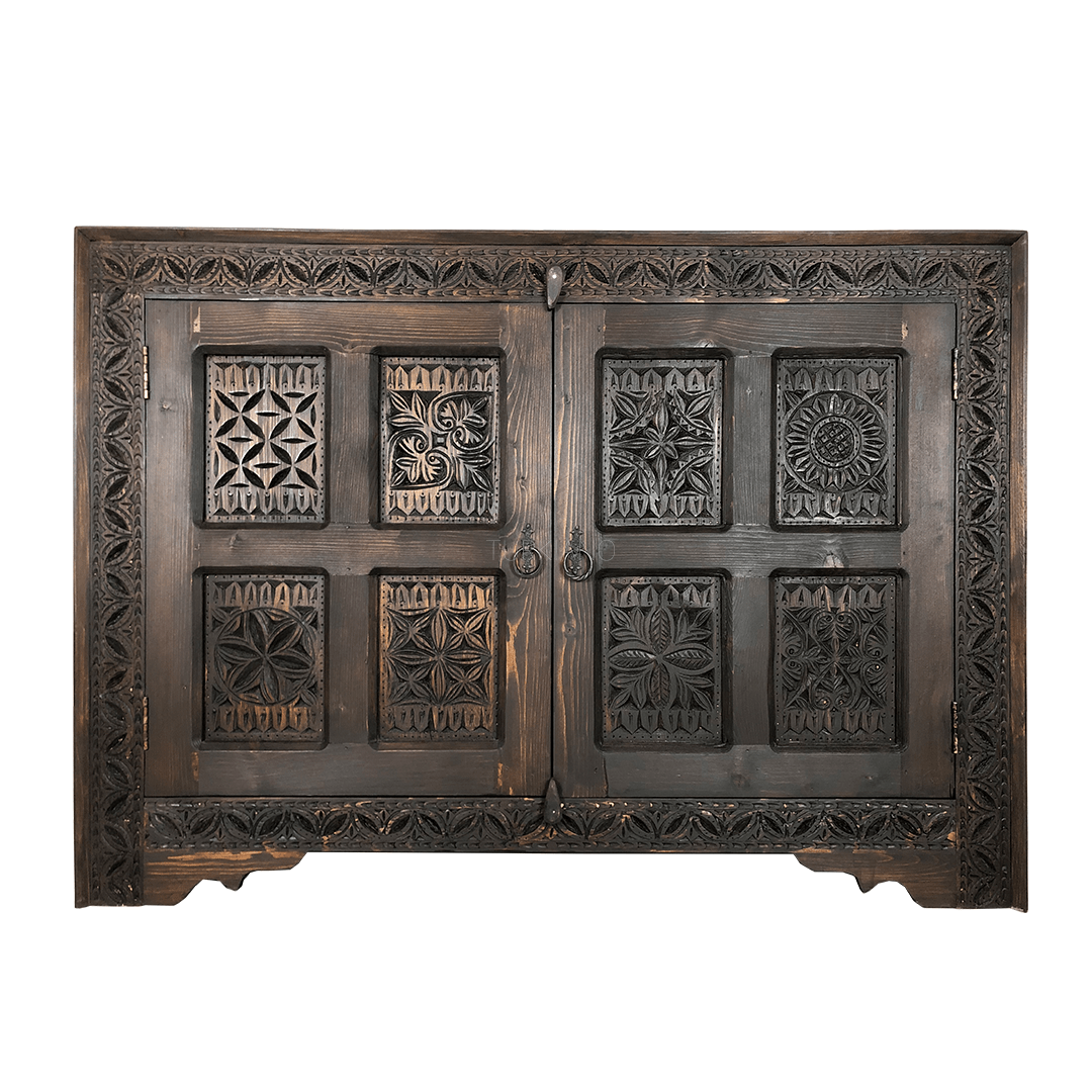 ANTİK TARZ KONSOL KOYU KAHVE RENK M392