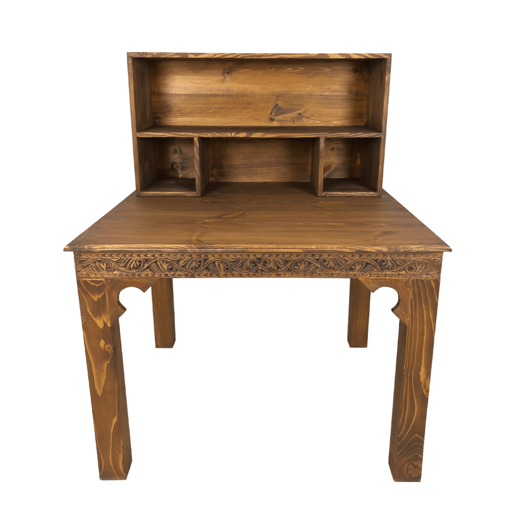 ANTİK TARZ ÇALIŞMA MASASI KESTANE RENK M404