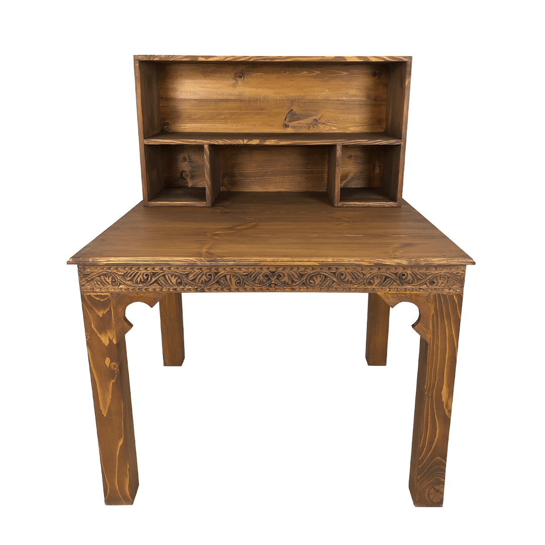 ANTİK TARZ ÇALIŞMA MASASI KESTANE RENK M404