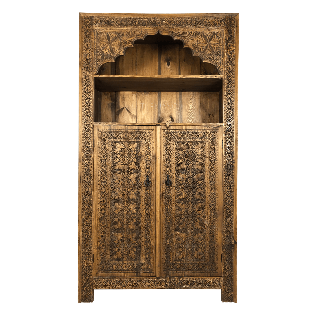 ŞEMSİ-NUR DOLAP KİTAPLIK YÜKSEK BOY KESTANE RENK M415