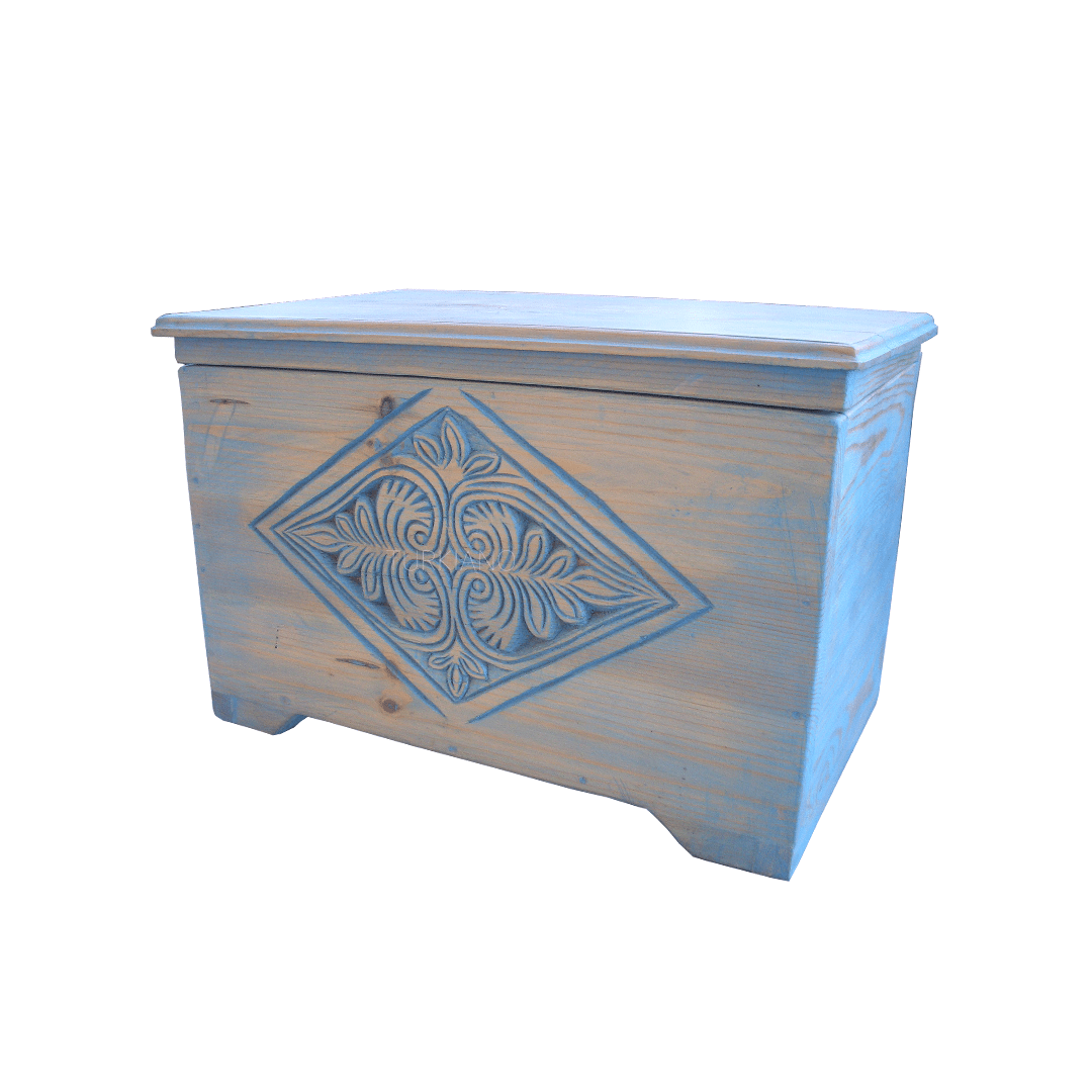 ESKİTME SANDIK MAVİ WAX RENK M427