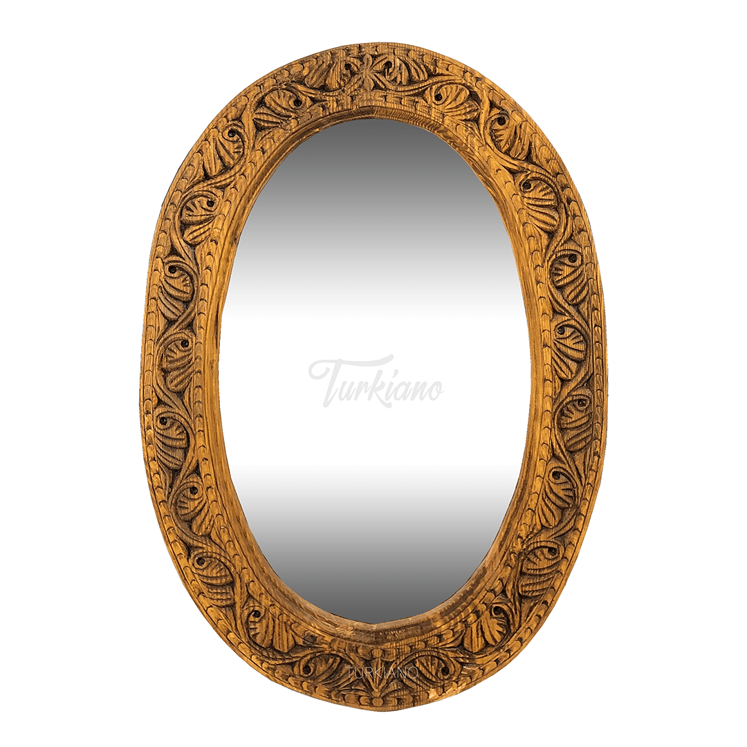 EL OYMA YUVARLAK AYNA KESTANE RENK M197