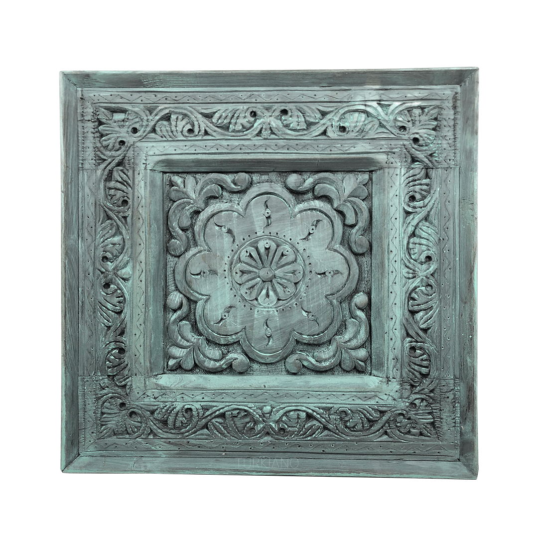 ŞAHMERAN PANO 50x50 CM ESKİTME TURKUAZ M480