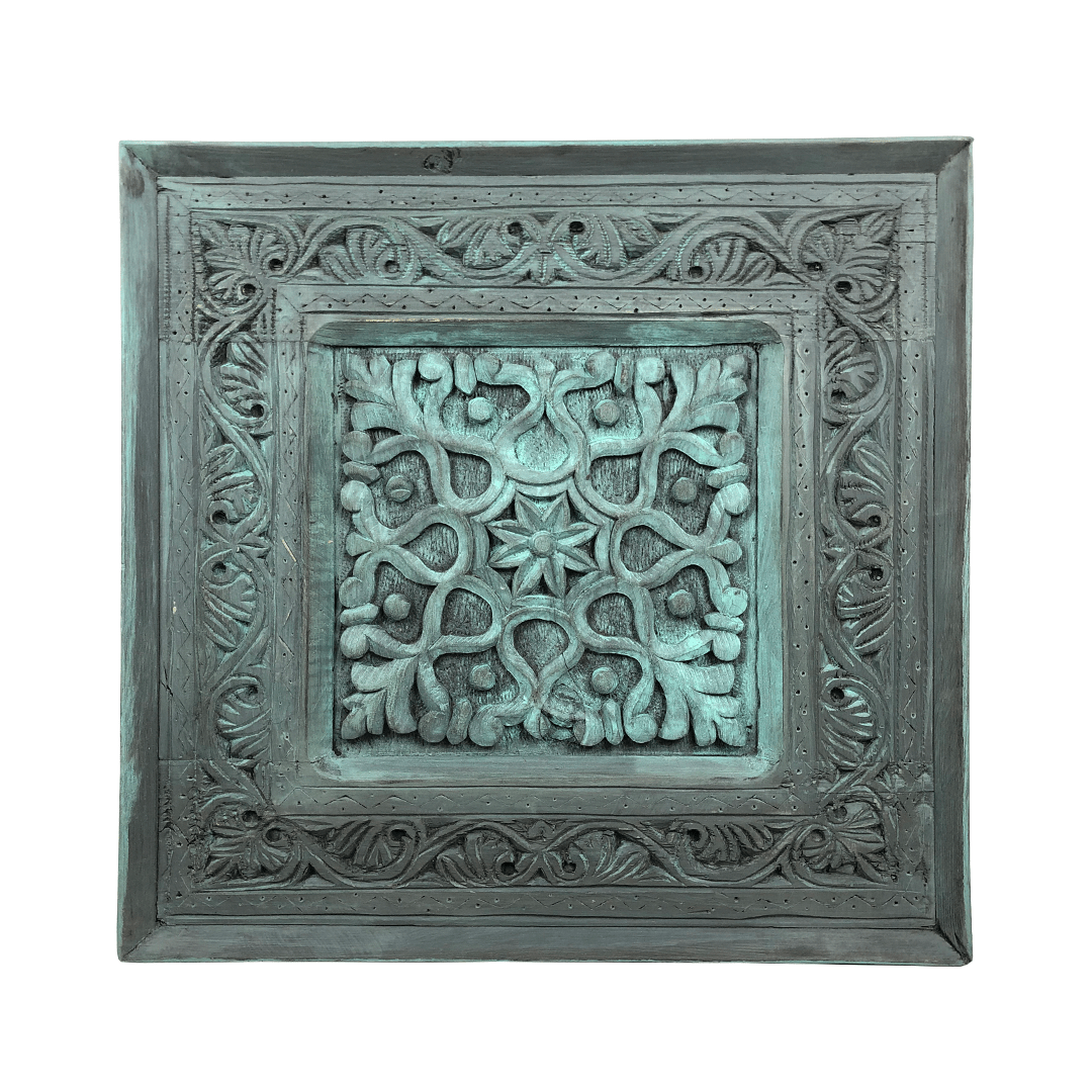 ŞAHMERAN PANO 50x50 CM ESKİTME TURKUAZ M481