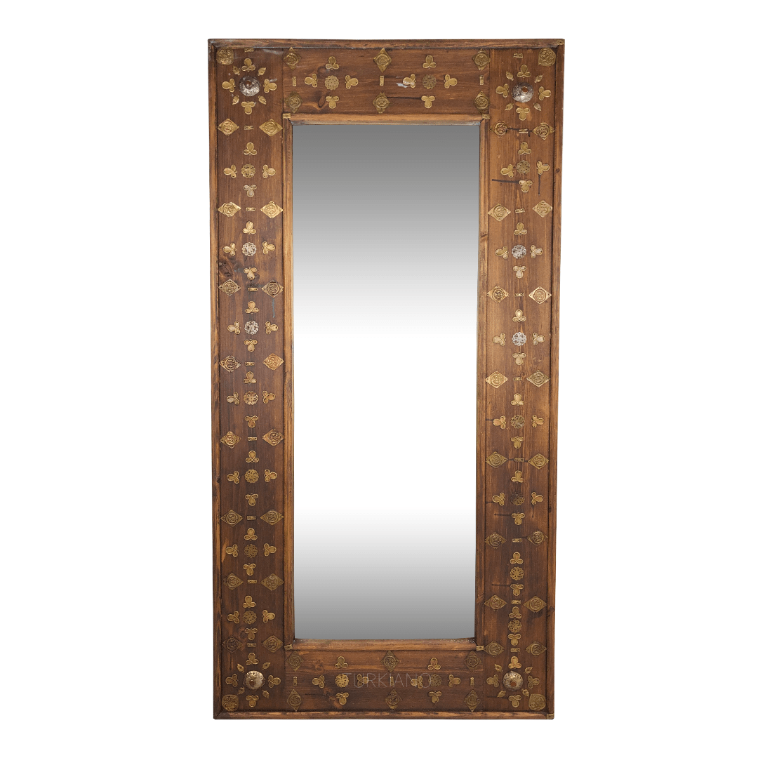 PİRİNÇ SÜSLEMELİ BÜYÜK BOY AYNA M485