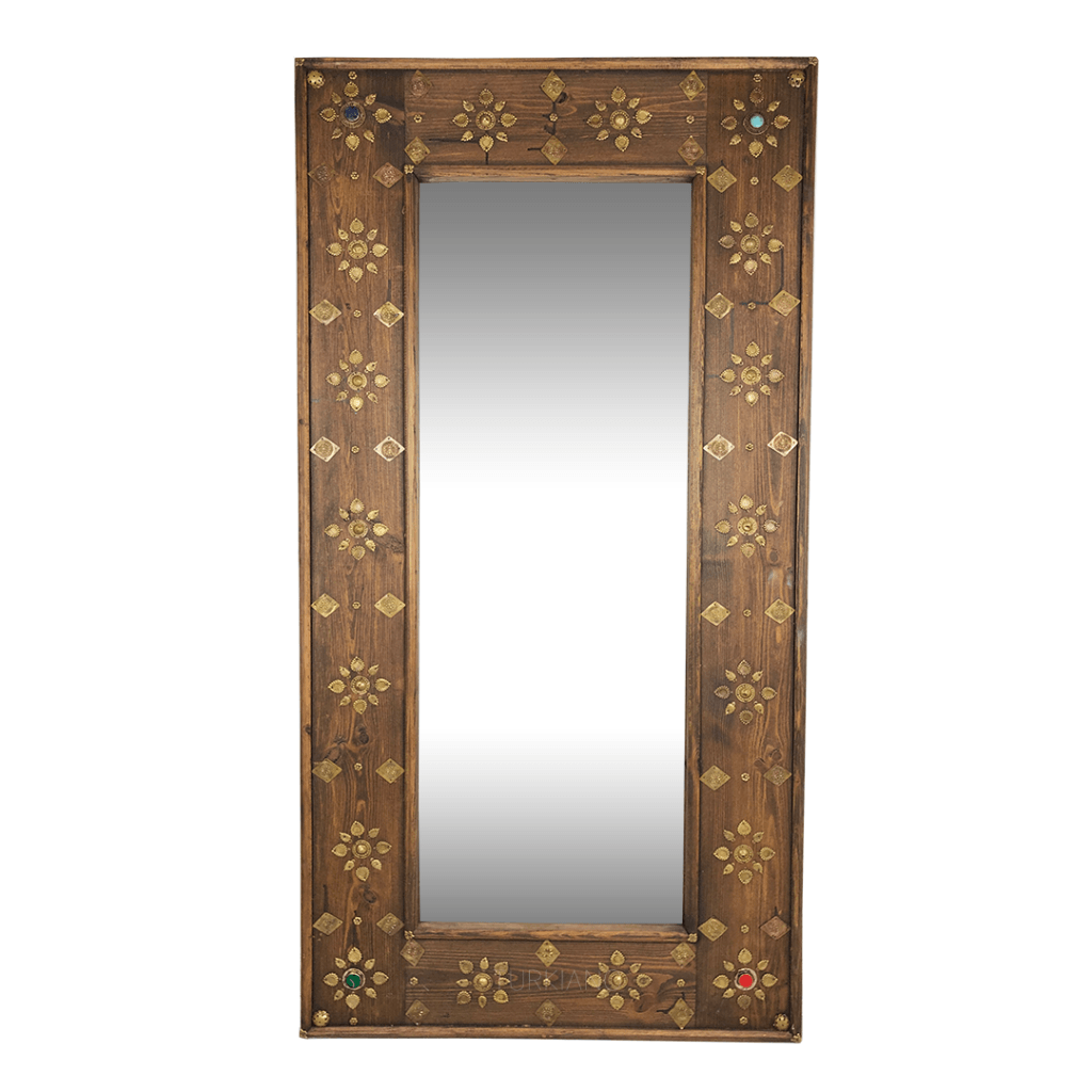 PİRİNÇ SÜSLEMELİ BÜYÜK BOY AYNA M486