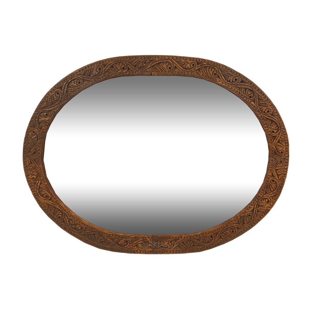 EL OYMA YUVARLAK AYNA KESTANE RENK M488