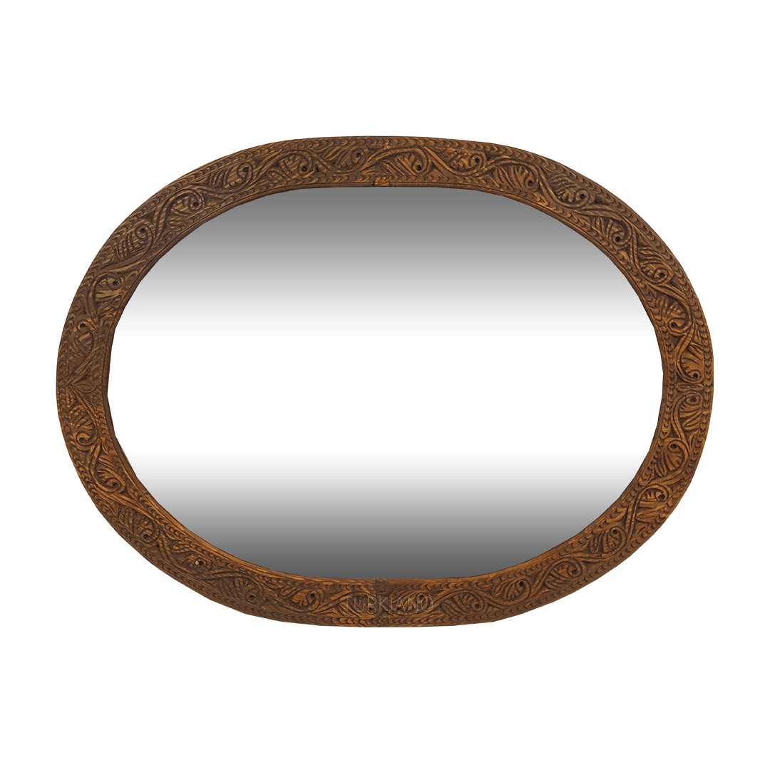 EL OYMA YUVARLAK AYNA KESTANE RENK M488