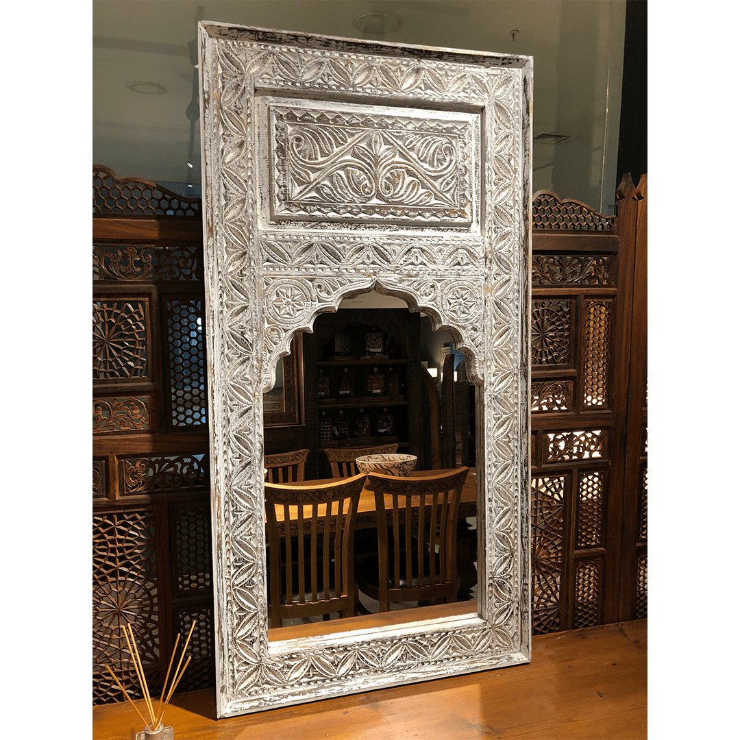 MİHRABİ ESKİTME AYNA BEYAZ RENK M501