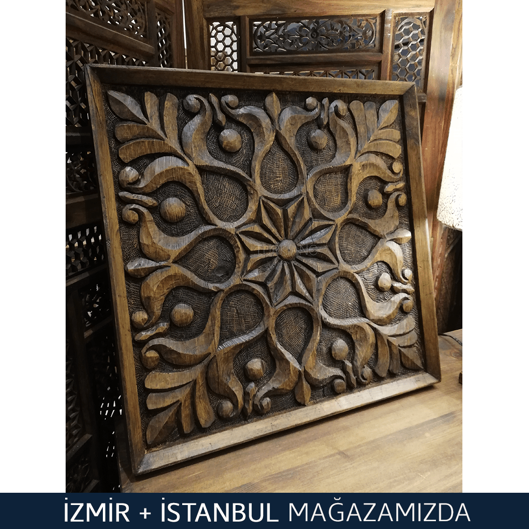 ŞAHMERAN PANO 50x50 CM KOYU CEVİZ RENK M507