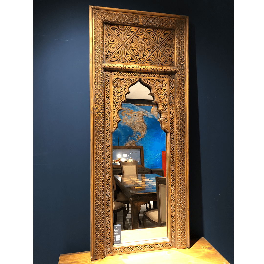 MİHRABİ YÜKSEK BOY AYNA KESTANE RENK M145_R2