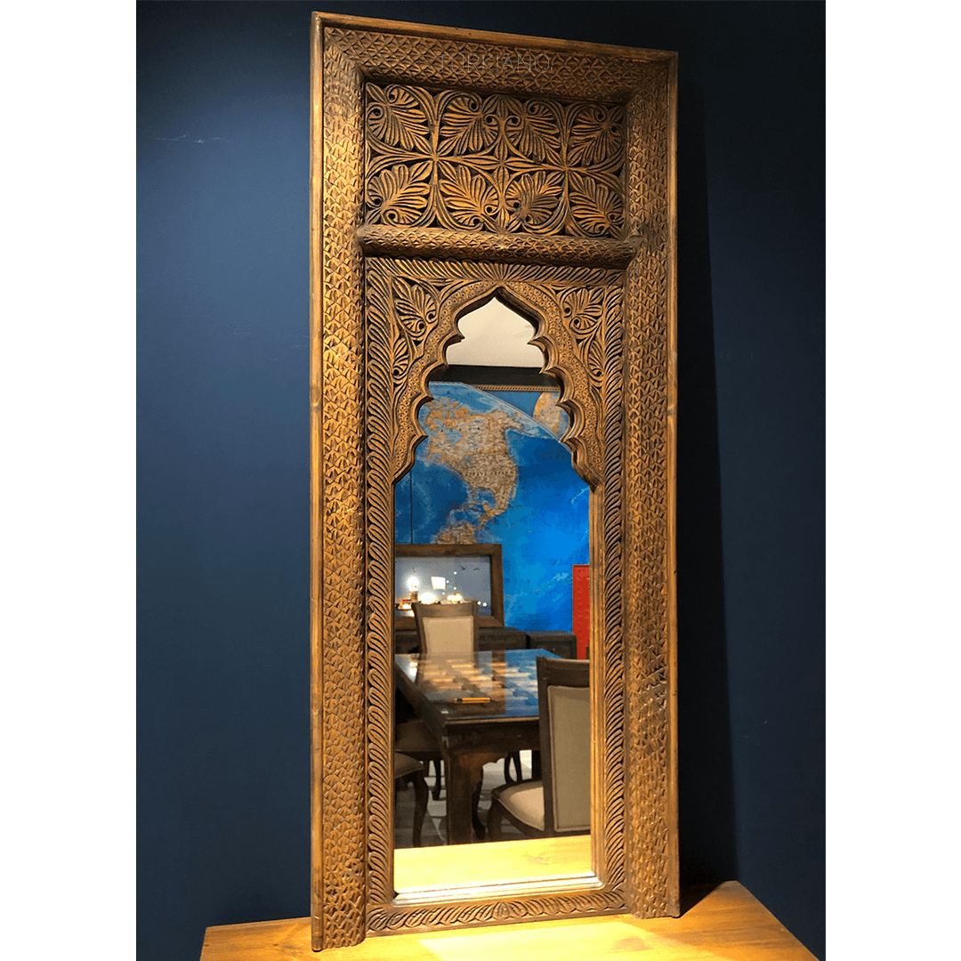 MİHRABİ YÜKSEK BOY AYNA KESTANE RENK M139_R2