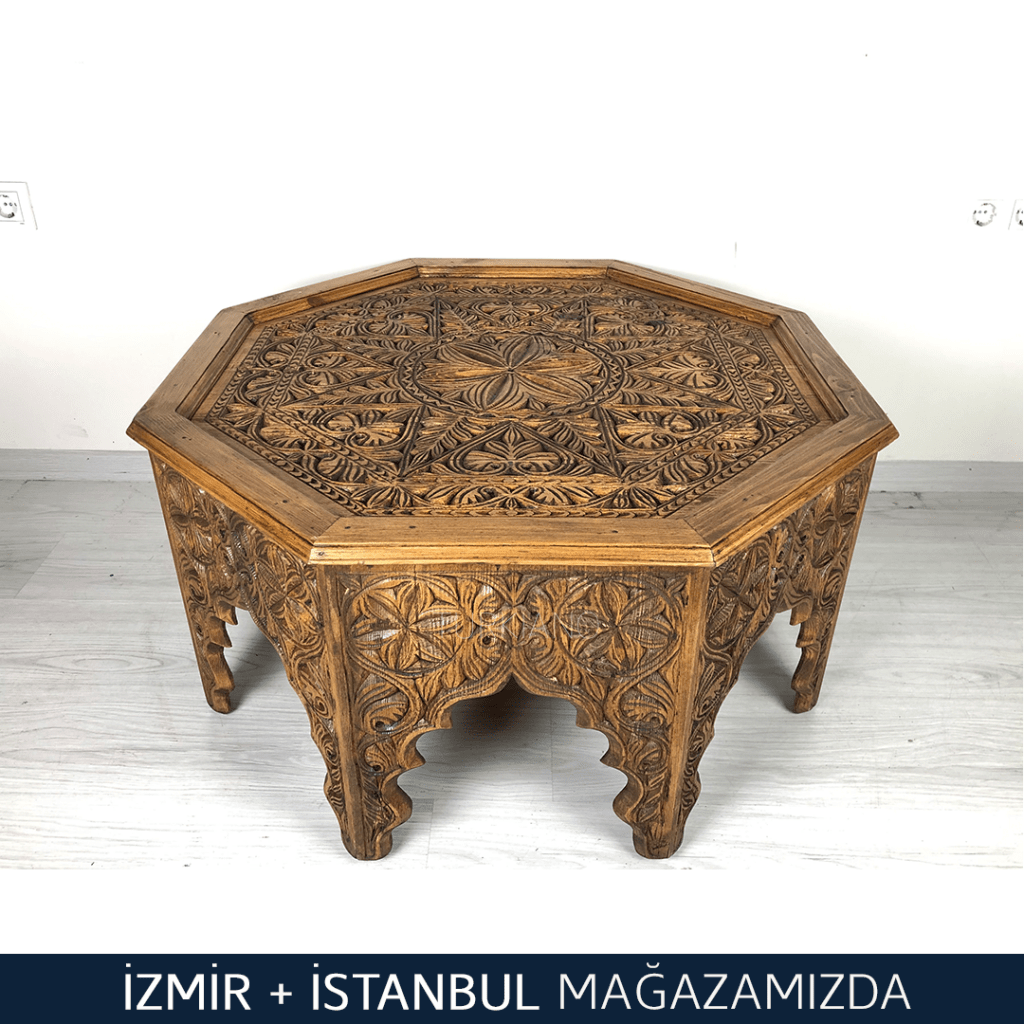ŞAH SULTAN SEKİZGEN ORTA SEHPA KESTANE RENK M543