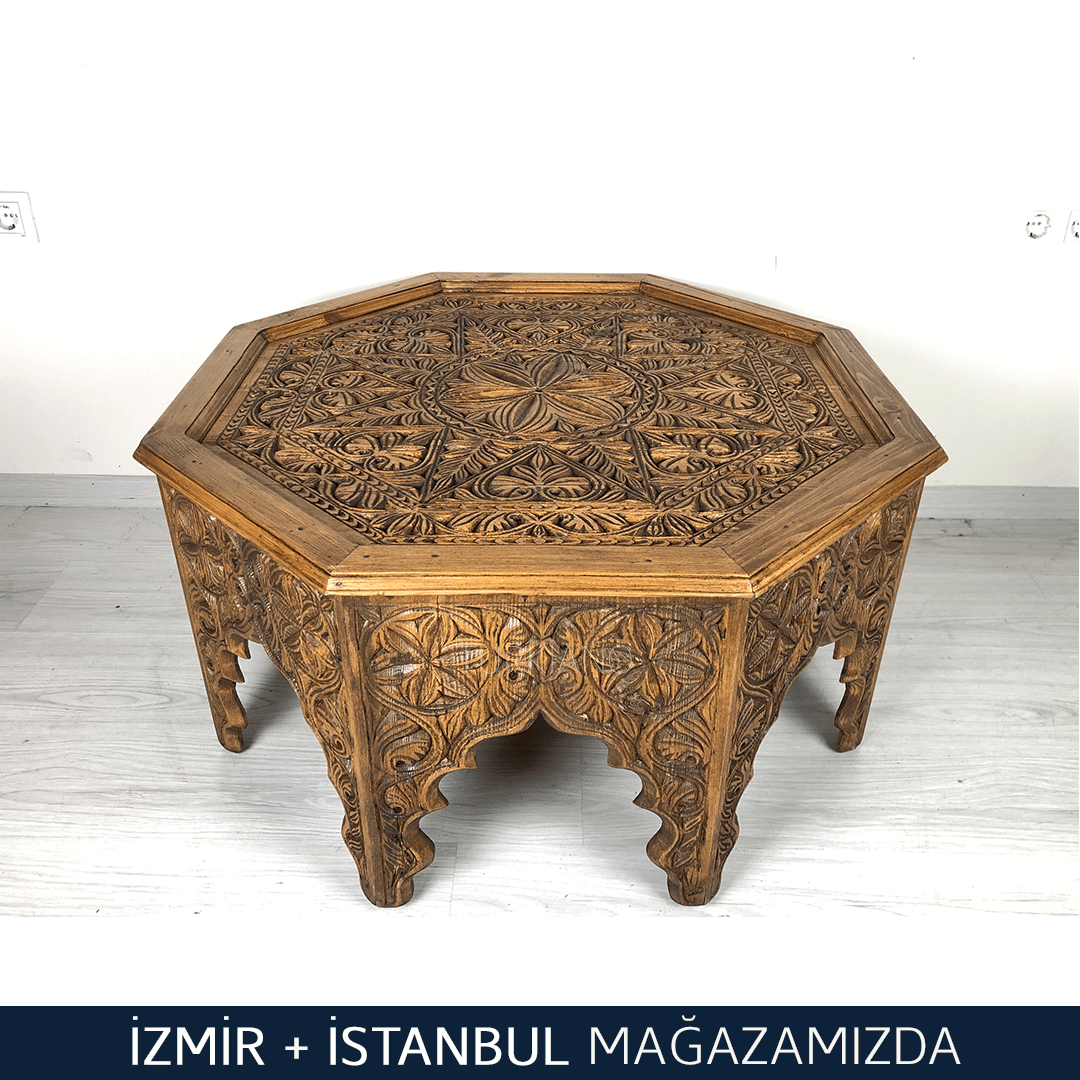 ŞAH SULTAN SEKİZGEN ORTA SEHPA KESTANE RENK M543