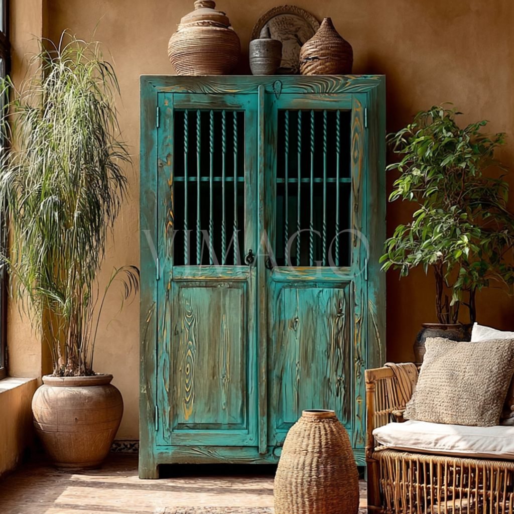 ANTİK TARZ DOLAP KİTAPLIK M634