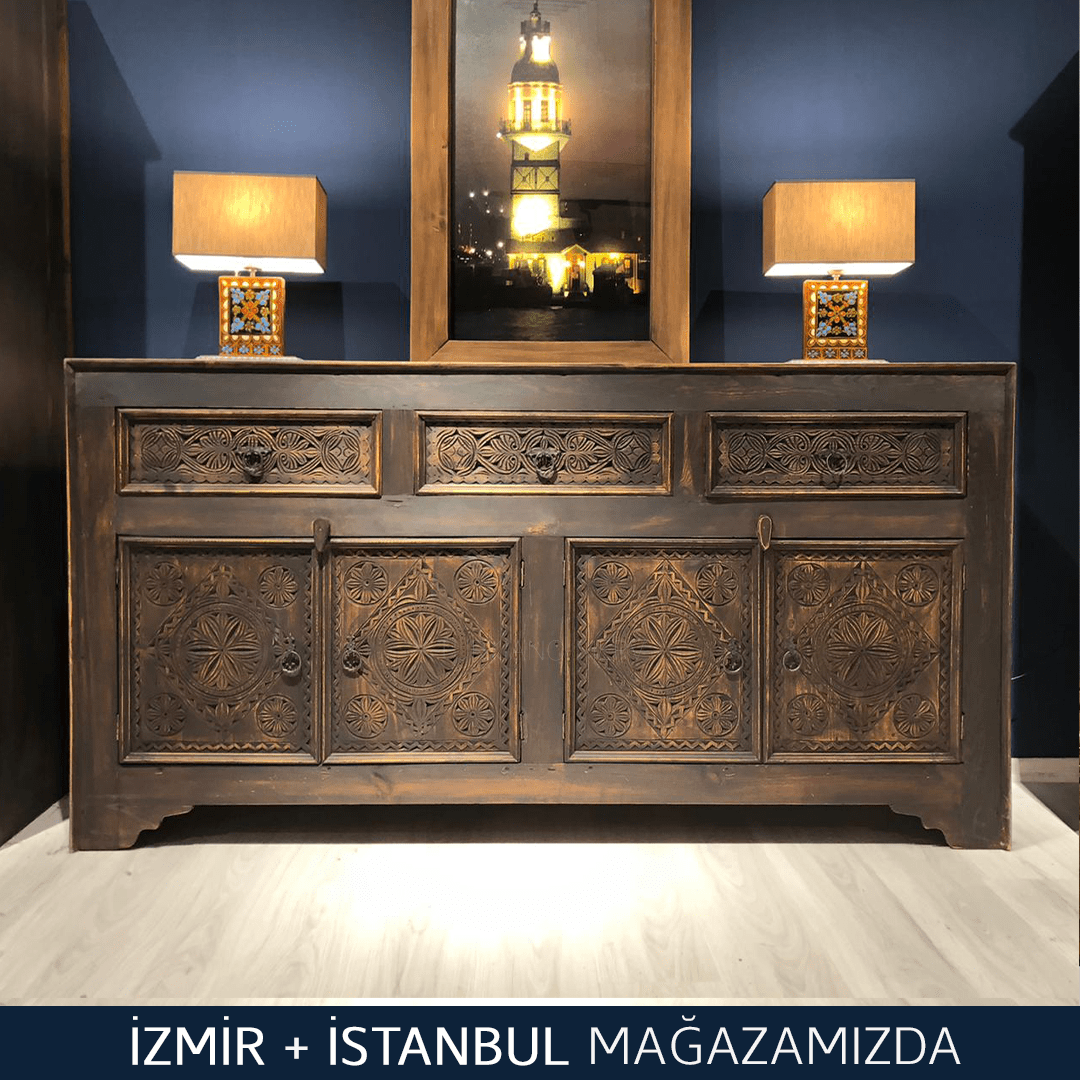 ANTİK TARZ EL OYMA KONSOL M628