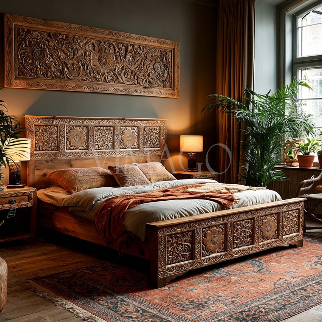 ŞAHMERAN KARYOLA EL OYMA MASİF M650