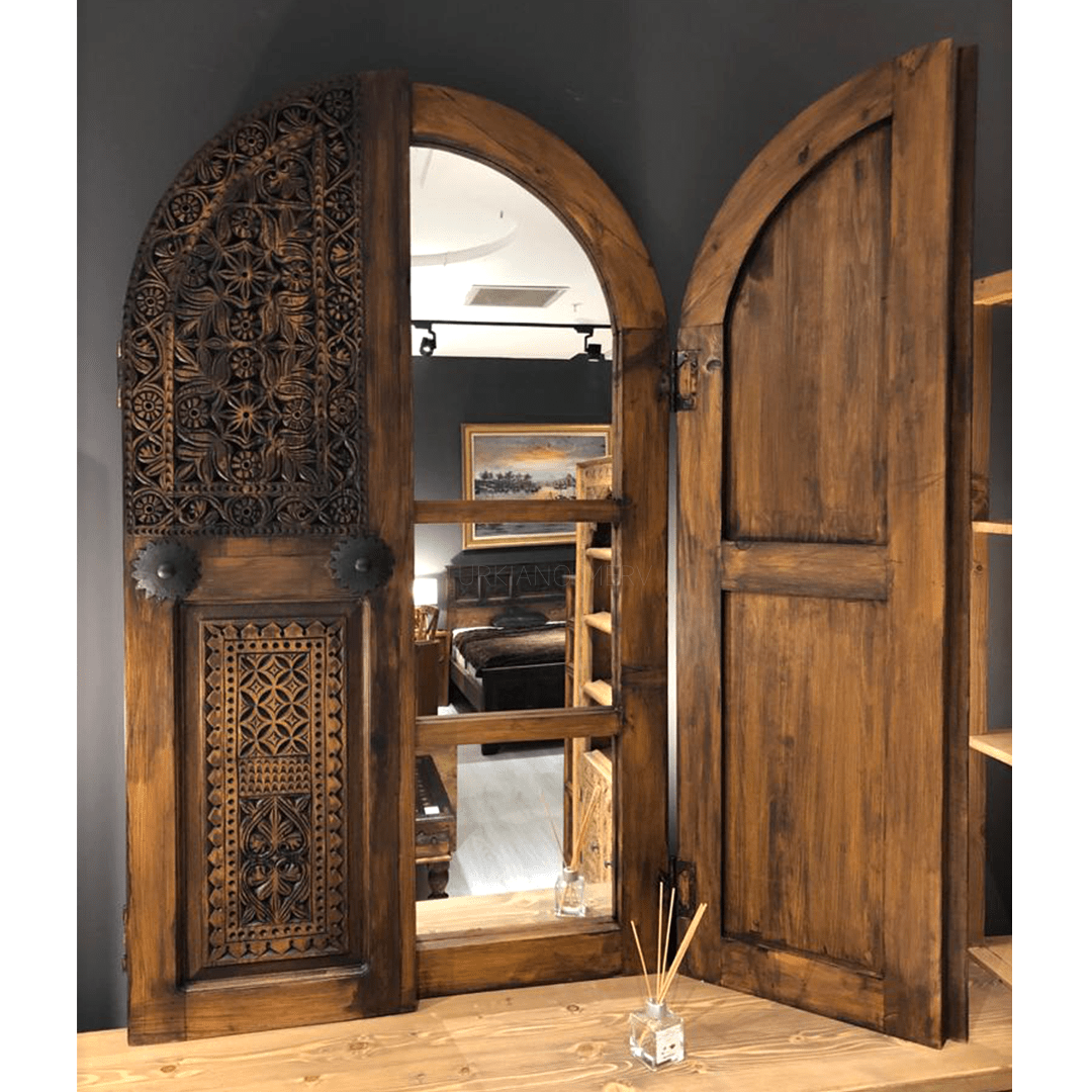 TAÇ MAHAL AYNALI KAPI KOYU CEVİZ RENK M647_2