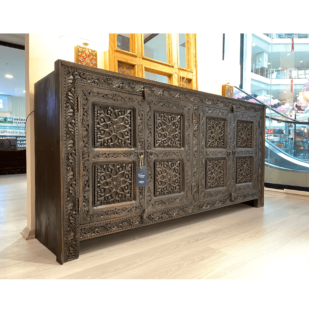 ŞAHMERAN KONSOL MAT SİYAH RENK M805