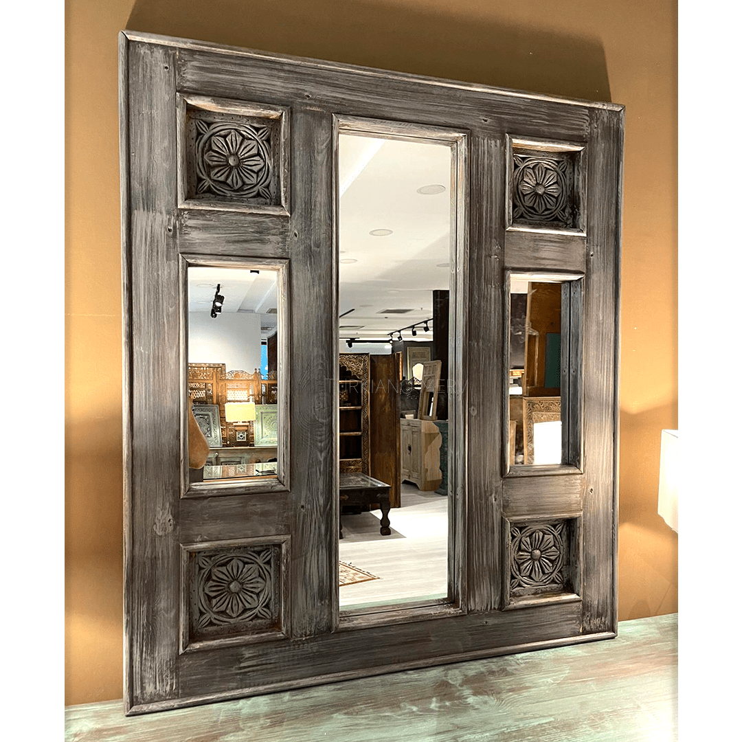 BÜYÜK BOY EL OYMA AYNA ESKİTME M808