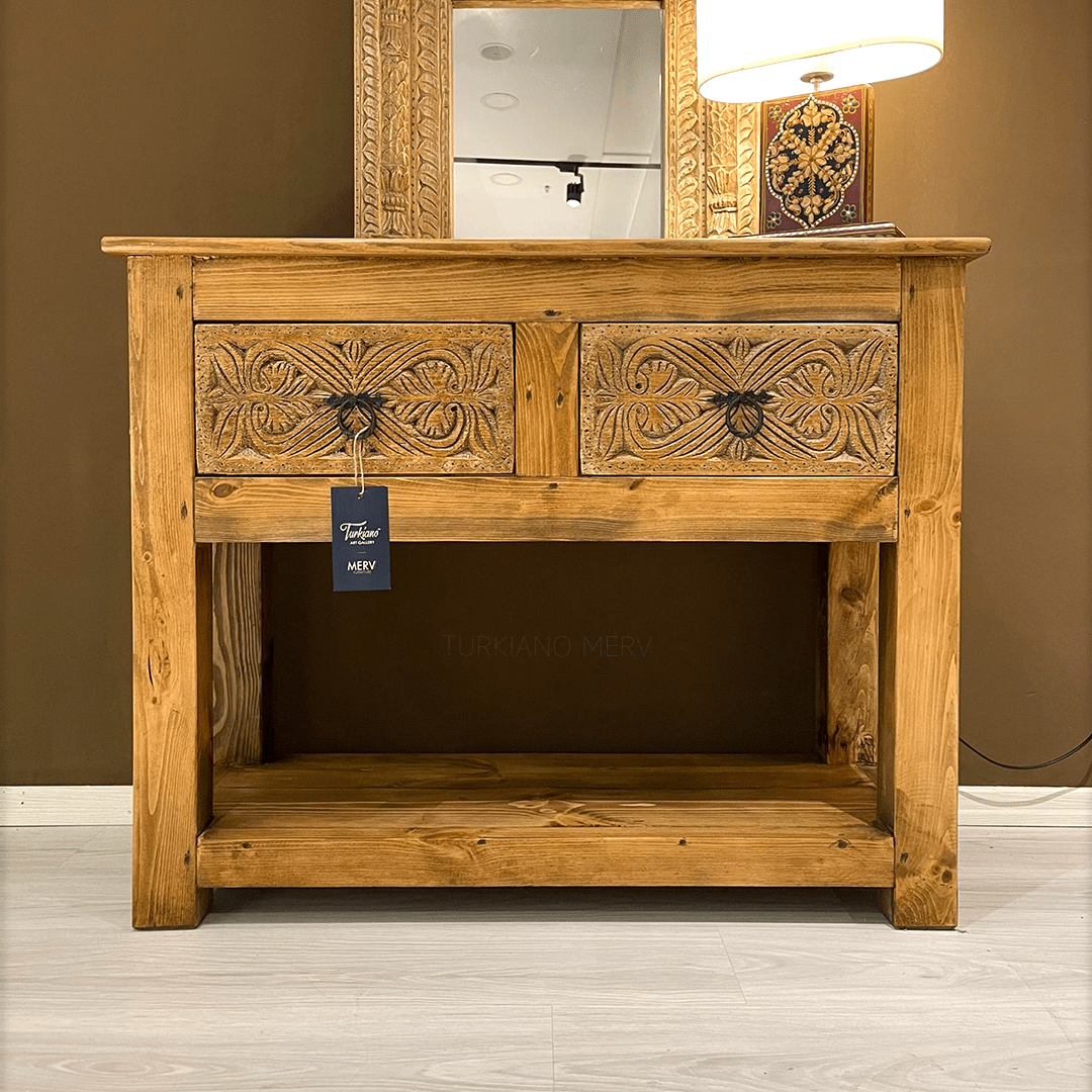 ANTİK TARZ DRESUAR KREM ESKİTME M809