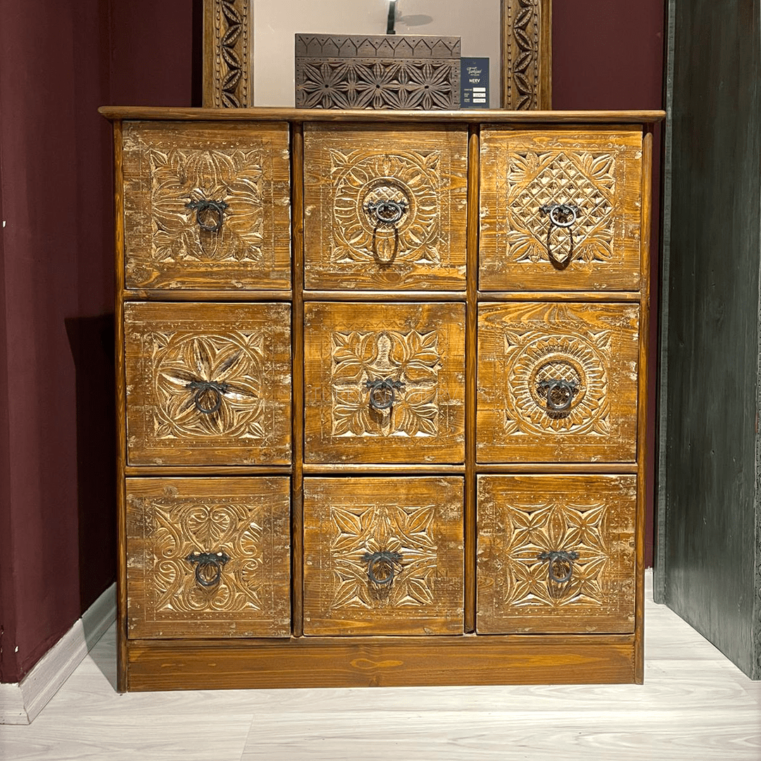 9 ÇEKMECELİ ŞİFONYER ESKİTME M823