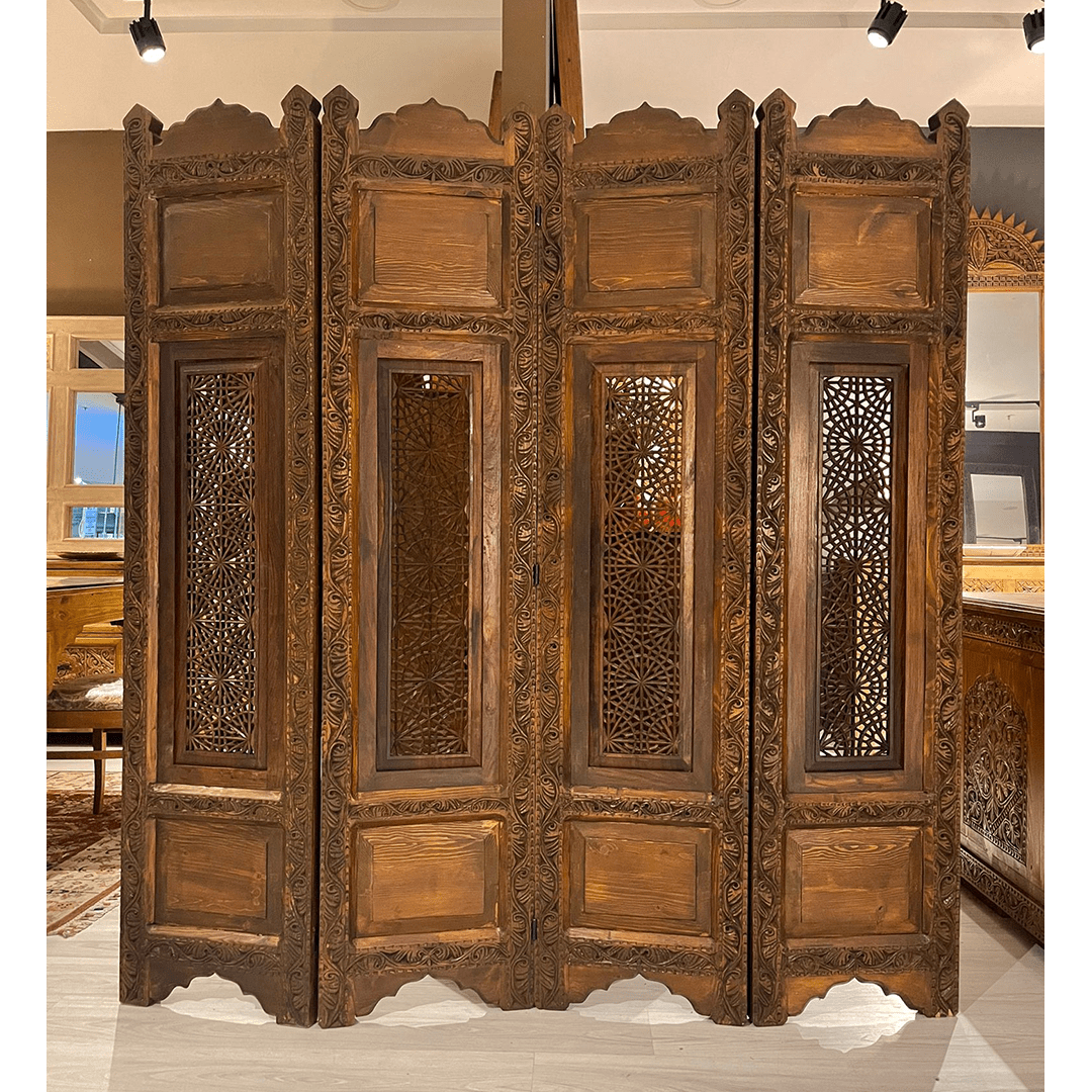 PARAVANİ EL OYMA PARAVAN MASİF AHŞAP M1057