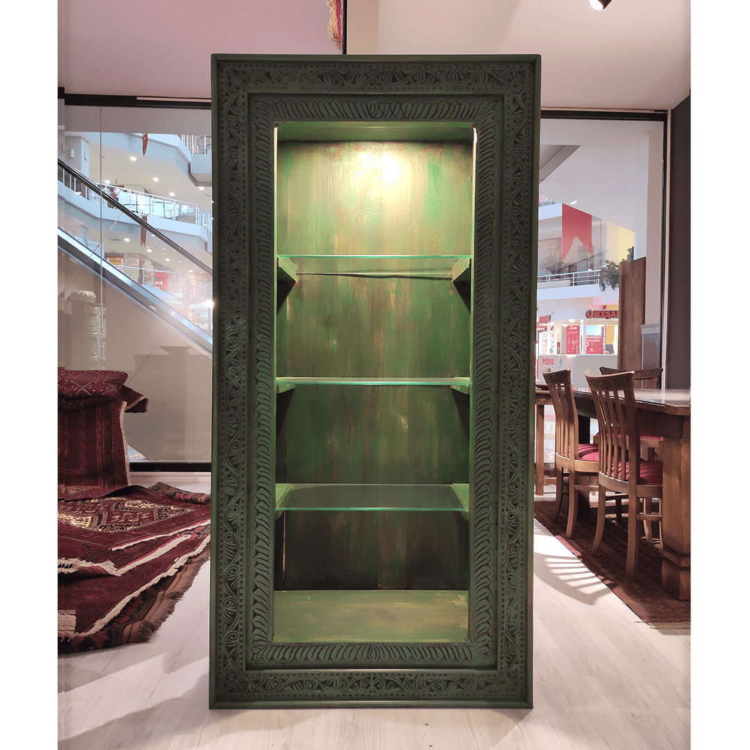 ANTİK TARZ VİTRİN KİTAPLIK M1043