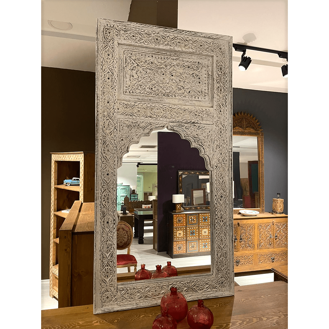 MİHRABİ AYNA BEYAZ ESKİTME M1065