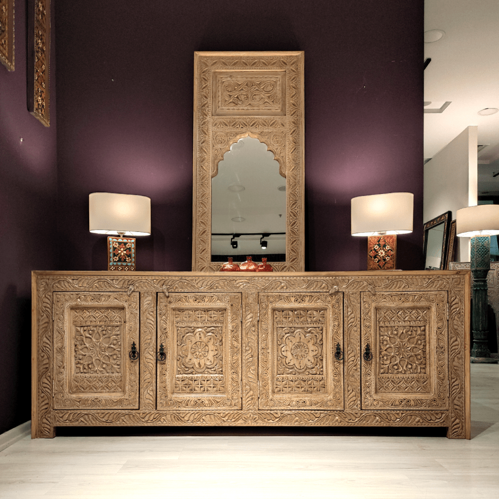 ŞAHMERAN KONSOL EL OYMA MASİF M1077