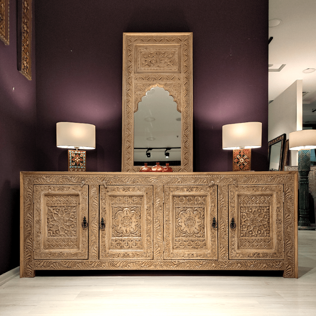 ŞAHMERAN KONSOL EL OYMA MASİF M1077