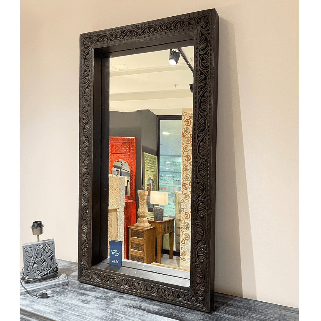 ANTİK TARZ EL OYMA AYNA M1220