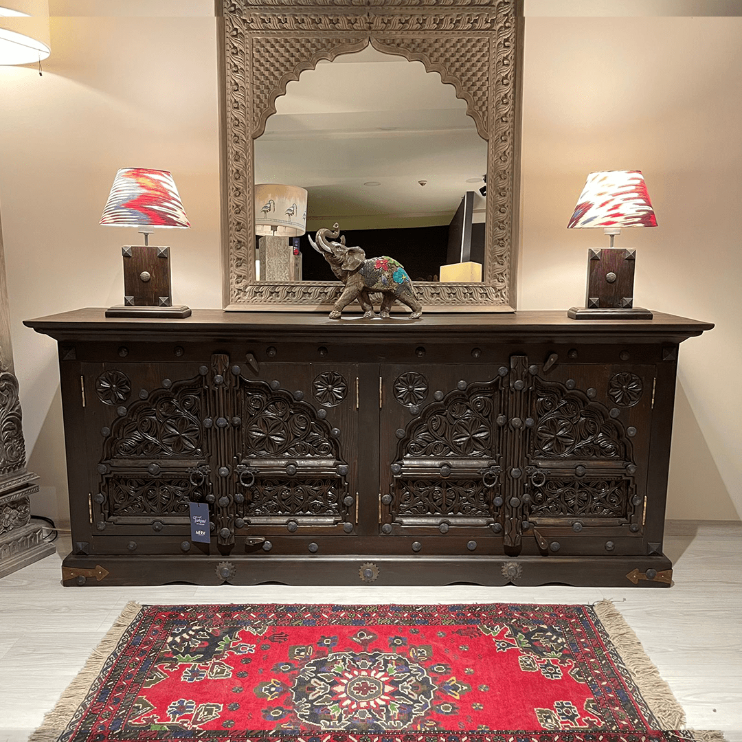 ANTİK TARZ EL OYMA KOHİSTANİ KONSOL M1316