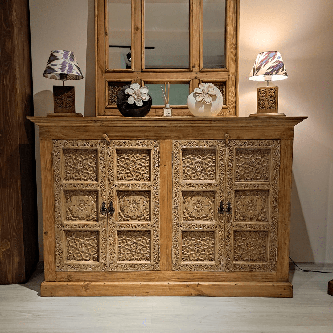 ŞAHMERAN KONSOL MEŞE KREM ESKİTME M1283_2