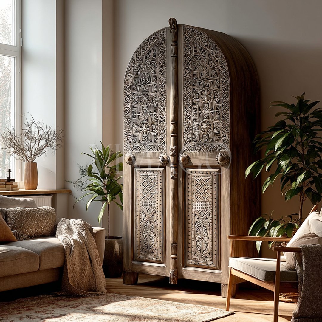 ANTİK TARZ TAJ MAHAL DOLAP M1326