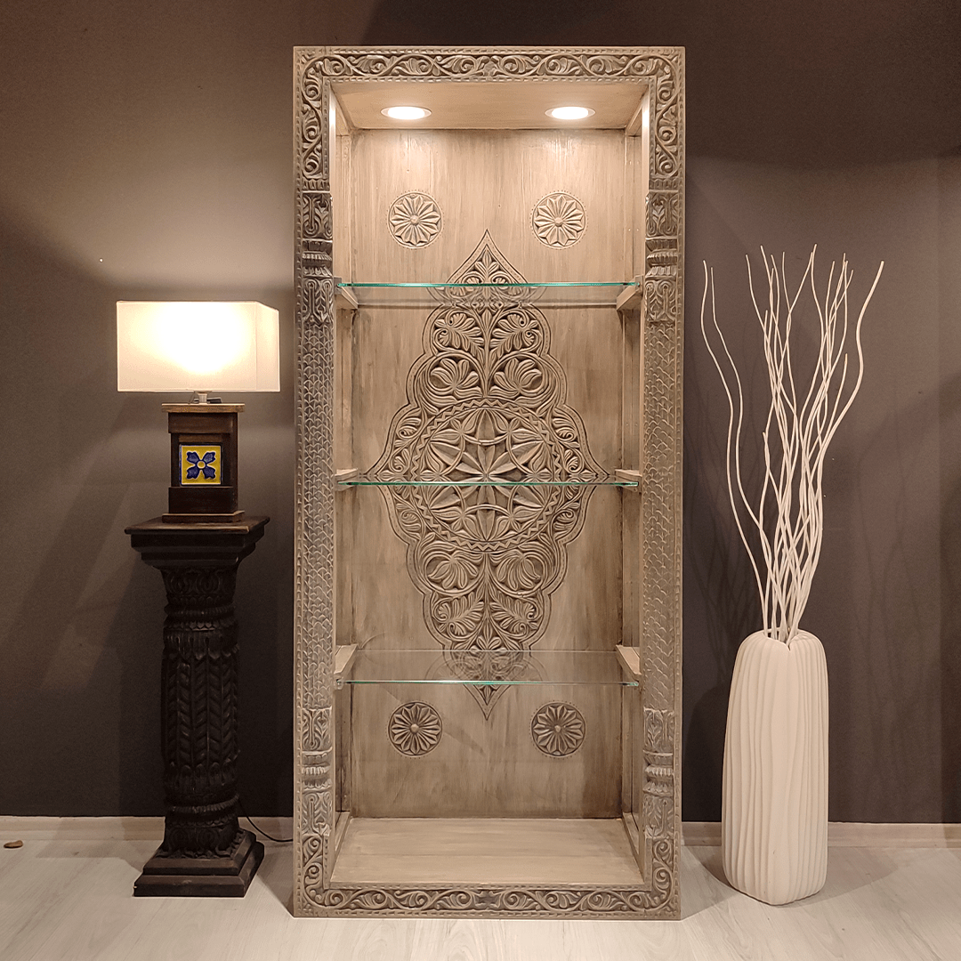 ANTİK TARZ VİTRİN KİTAPLIK RENK M704