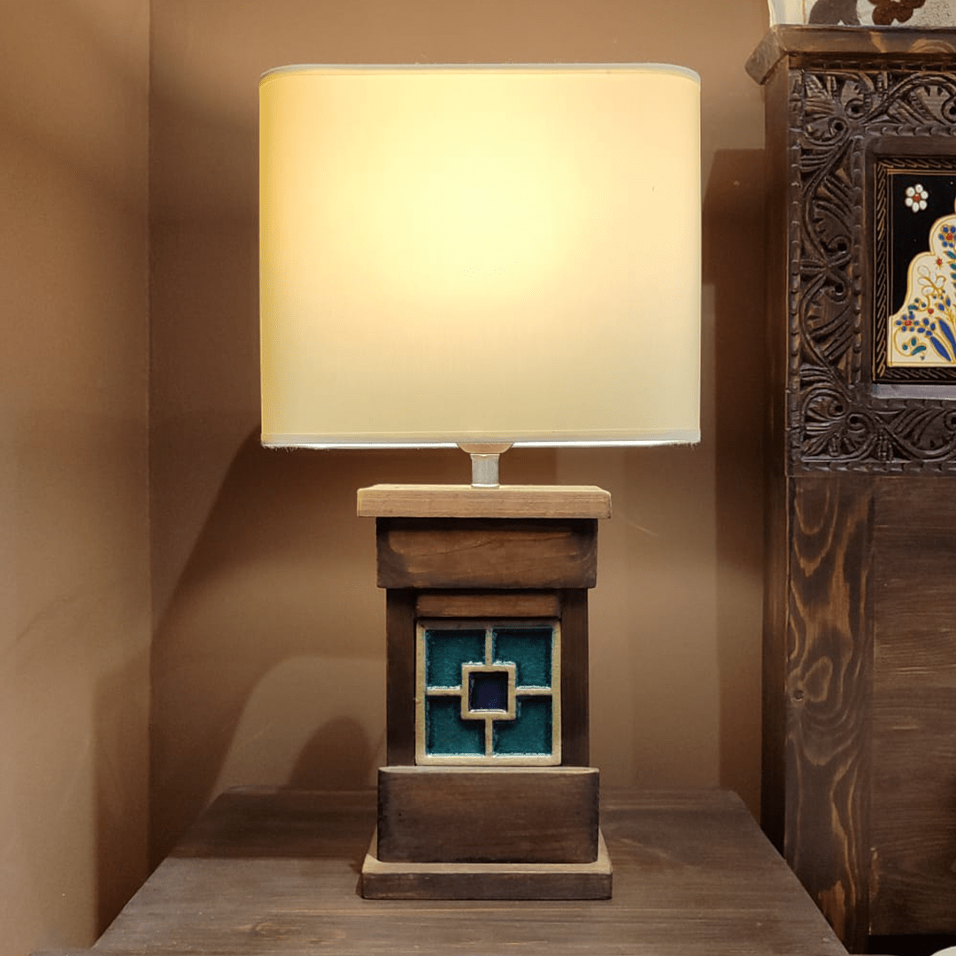 ÇİNİ SÜSLEMELİ ABAJURİ M344_2