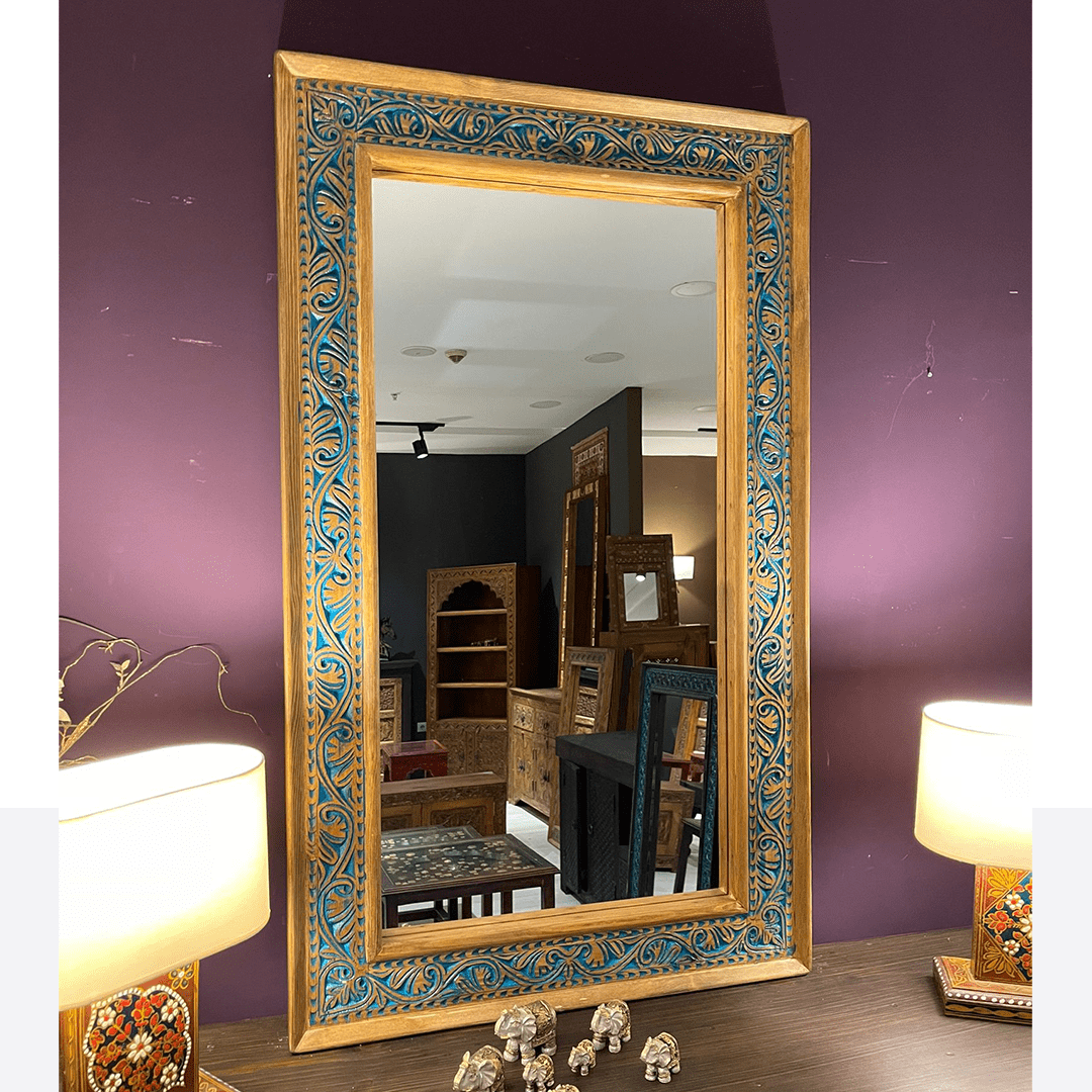 MASİF ESKİTME EL OYMA AYNA M604_14