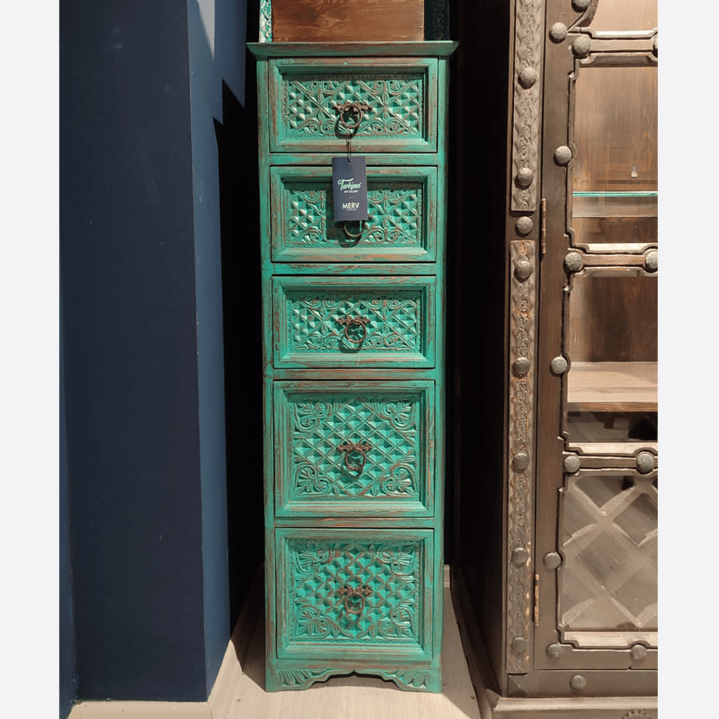 ANTİK TARZ KOMODİN 5 ÇEKMECE M1244