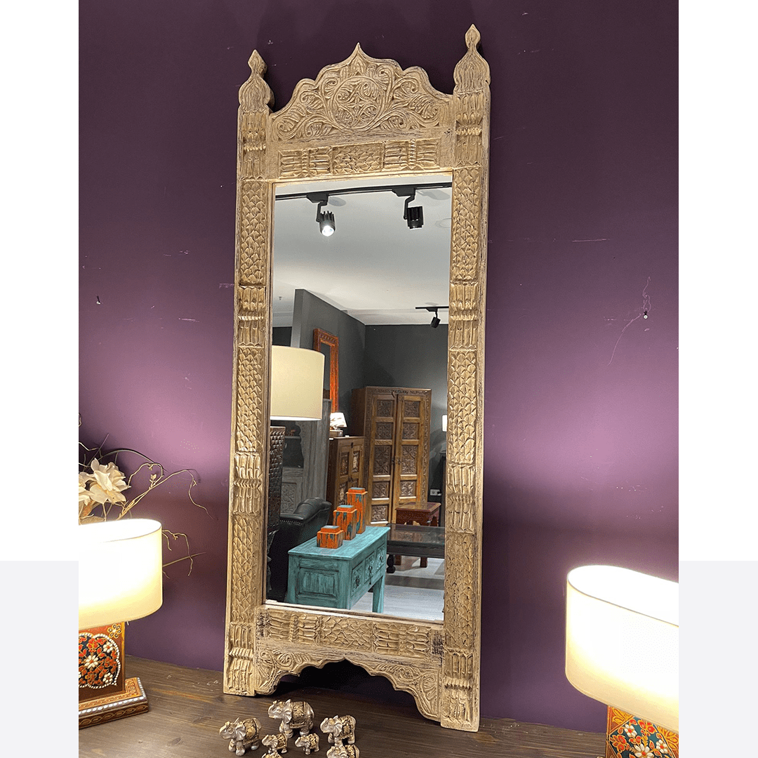 ANTİK TARZ EL OYMA AYNA