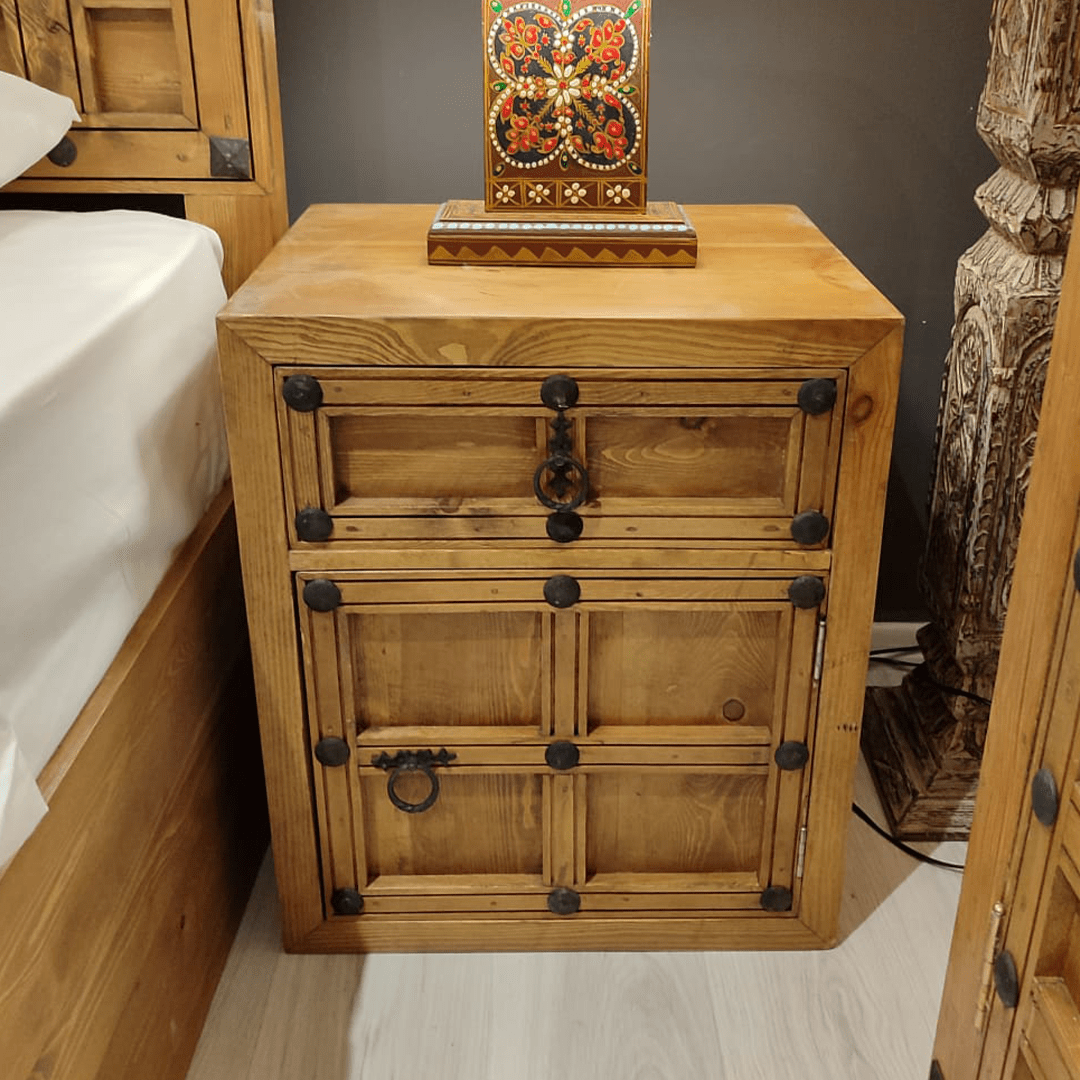 DARGA KOMODİN ANTİK TARZ MEŞE RENK M1006